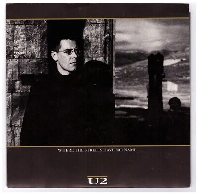 U2 Where The Streets Have No Name Silver and Gold Sweetest Thing 45 RPM 7" Vinyl Foto 1 de 3