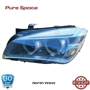 BMW X1 E84 LCI PASSENGER LEFT BI-XENON HEADLIGHT LIGHT 12-15 7290253 (Broken) - Picture 1 of 24