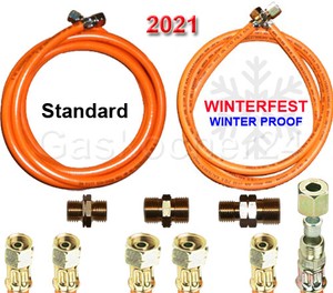 PropanGasschlauch 2021* Winterfest oder Standard 1/4" 3/8" links od. 1/4" X 8mm