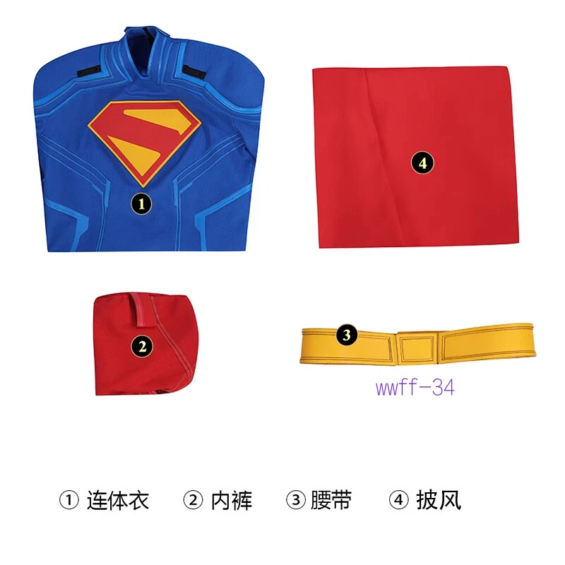 Superman Legacy Clark Kent Halloween Zentai Disfraz Conjunto Juegos con disfraces Mono Traje Foto 1 de 4