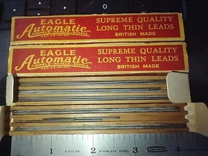12 Vintage Eagle Automatic Long Thin Black leads In Original Packaging 2 boxes - Picture 1 of 6