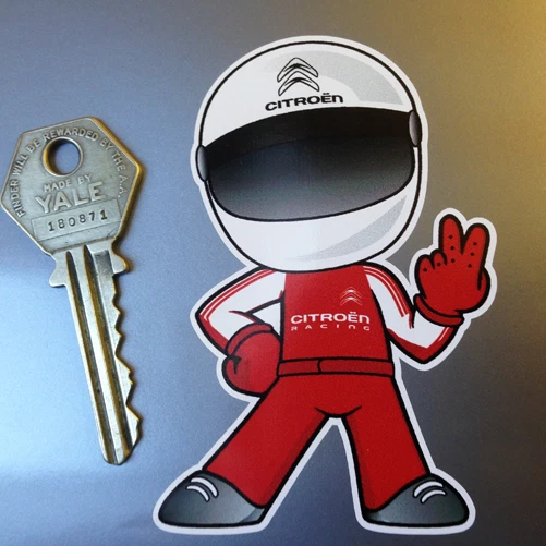 CLASSIC STICKERS PEGATINA COCHE SALUDO 2 DEDOS CITROEN DRIVER Race Rally