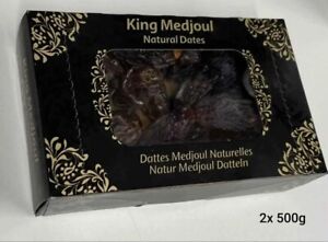 King Medjoul Dates Whole Palestinian PREMIUM Dates 2x 500g Natural Snack RAMADAN