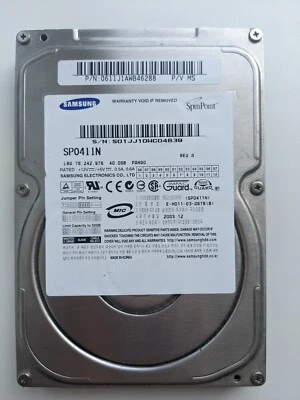 Samsung SP0411N 40Gb IDE 3.5 HDD Hard Drive - Image 1 of 4