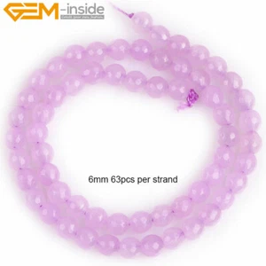 Light Purple Jade Stone Jewelry Making Beads 15" Wholesale Jewelry Beads Faceted - Picture 1 of 30