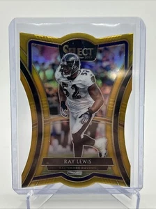 Ray Lewis 2019 Select #118 rifrattore oro fustellato /10 - Foto 1 di 3