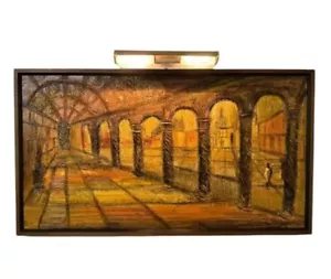 Van hoopple art framed impasto Architecture wood - Picture 1 of 14