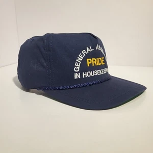 Cappello vintage corda da golf camionista blu cinturino in pelle realizzato in assemblea generale degli Stati Uniti - Foto 1 di 13