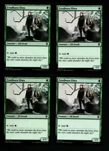 MRM ENGLISH 4x Fyndhorn Elves - Elves Cordelliens NM MTG Magic CMR - Picture 1 of 1