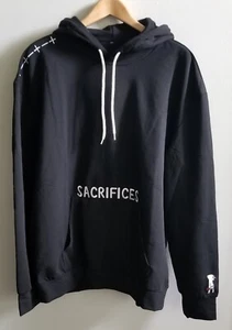 SACRIFICES Embroidered Custom Hoodie Black XXXL - Picture 1 of 5