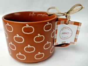 Pumpkin Outline Coffee Mug Orange 16 oz Market Finds Fall - Picture 1 of 3