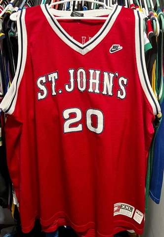 Nike Throwback Swingman NCAA St. John's Chris Mullin #20 Jersey - Size XXL Cover