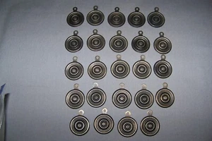 Reproduction, Tin Or Metal, Bed Bolt Covers - 24 Count - Picture 1 of 5