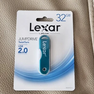 Lexar Flash USB 2.0 Jump Drive TwistTurn 32 GB - Verde - Nuevo Sellado - Imagen 1 de 2