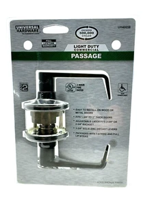 Universal Hardware Light Duty Commercial Passage Lever Door Handle Aged Bronze - Picture 1 of 6
