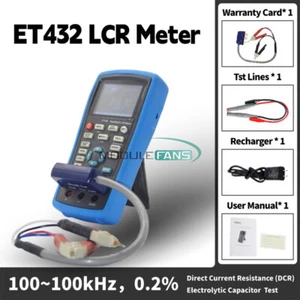 Handheld LCR Bridge LCD Digital Capacitance Inductance Resistance Meter Tester - Picture 1 of 28