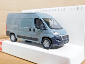 Busch 54602 1/87 HO 2014 Fiat Ducato Van Gray Undecorated NIB - Picture 1 of 6
