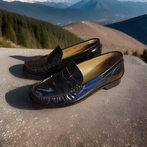 Cole Haan D26272 Women's Brown Patent Leather Penny Loafers/Shoes Size 5.5B - Picture 1 of 10