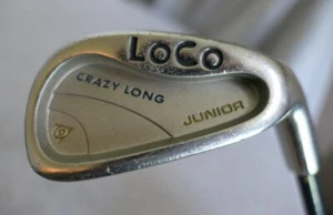 Dunlop Loco Crazy Long JR 9 Iron Club Winn Golf Master agarre envolvente varilla de grafito - Imagen 1 de 8