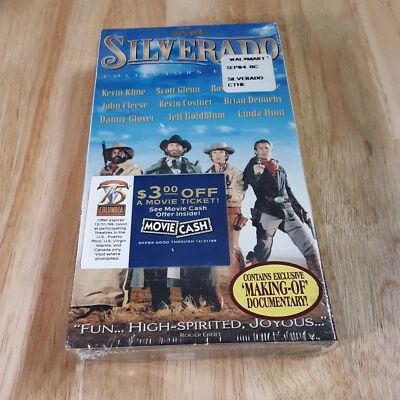 Silverado VHS VCR Tape Sealed Kevin Kline Collector's Edition - Image 1 of 4