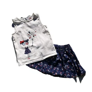 Gymboree Mädchen Shirt Rock Größe 4T patriotisch rot weiß süß Feuerwerk 4. Juli ` - Bild 1 von 8