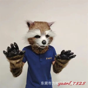 Rakete Waschbär Plüsch Maske Tail Guardians of the Galaxy Vol. 2 Halloween Cosplay - Bild 1 von 15