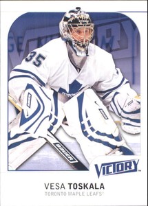 2009-10 Finnish Upper Deck Victory Maple Leafs Hockey Card #182 Vesa Toskala