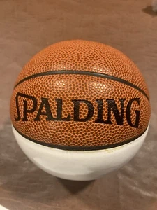 Spalding Mini White Panel Basketball - Picture 1 of 3
