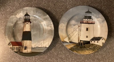 PAR de platos coleccionables David Carter Brown para Sakura Foto 1 de 2