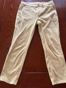 Uniqlo Casual Pants Beige Back Pocket Slim Fit Men Women Used - Picture 1 of 5
