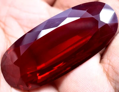 Natural 160.85 Ct Blood Red Ruby Mozambique GGL Certified Loose Gemstone - Image 1 of 4