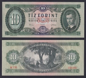 Billet Hongrie 10 Forint 1962 P 168c Fds / UNC - Picture 1 of 2