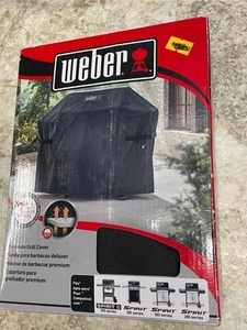 NIB Weber Premium Grill Cover Spirit II 300 Series 200 Series Black 7139 - Picture 1 of 3