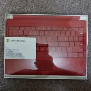 Microsoft Surface 3 Type Cover/Keyboard Red QWERTY Layout English - Picture 1 of 4