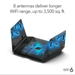 Netgear Nighthawk RAX120 12-Stream  2.4GHz/5 GHz WiFi 6 Router AX6000  AX12   - Picture 1 of 11