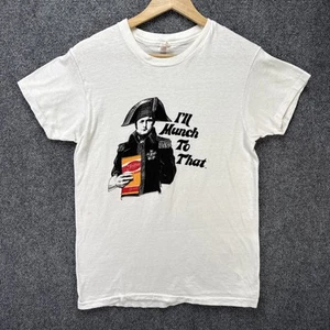 True Vintage Hanes Shirt Mens Medium White 60s USA 1960s Fritos Quote Funny RARE - Picture 1 of 8
