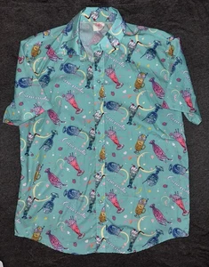 Uchuu Sommer Creme Soda Top Shirt Knopfleiste Medium M TU1 - Bild 1 von 4