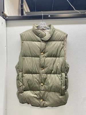 Мужской жилет Brunello Cucinelli на пуговицах с подкладкой размер M оливковый зеленый - Изображение 1 из 4
