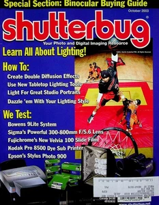Shutterbug Magazine OCTOBER 2003 Your Photo and Digital Imaging Resource - Picture 1 of 3