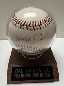 Cal Ripken Jr. 1993 ALLSTAR Game Ball Autographed Scoreboard In Display - Picture 1 of 3