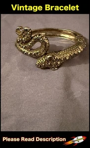 Vintage Snake Shaped Bracelet Serpent Wrap Around Circa 1980s UK Made USED #H6T - Picture 1 of 8