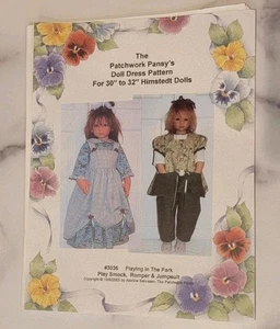 Kittel Roper Kleid Überkleid & Overall MUSTER passt 30 - 32" Himstedt Puppen - Bild 1 von 2