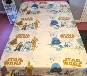 Vintage Star Wars Single Duvet Cover & Pillowcase Genuine Darth Vadar Skywalker - Picture 1 of 13