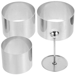  1 Set Edelstahl Verstellbarer Kuchenform Ring Mousse Backform mit Kuchenkragen - Bild 1 von 17