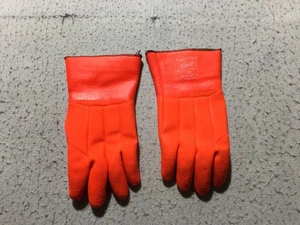 Super Flex Best Handschuhe Herren 75 orange isoliert Gummi neon PVC beschichtet isoliert - Bild 1 von 4