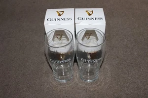 2x New Guinness Official Pint Beer Glasses GIFT BOXED Pub Bar Man Cave 2 PACK - Picture 1 of 5