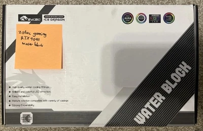 Tarjeta de video GPU Bykski N-ST4090TQ-X-V2-BE BLOQUE DE AGUA ZOTAC GAMING RTX4090 Foto 1 de 4