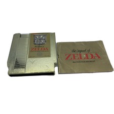 The Legend of Zelda NES gold cart manual 1987 Nintendo Original Authentic OEM