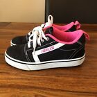 Girls Heelys Black Trainers Size 4 Excellent Condition