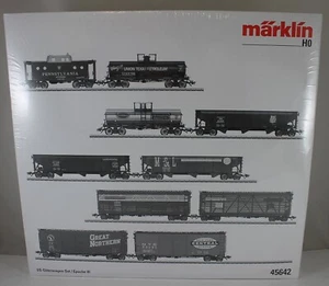 Märklin 45642 10 tlg. US-Güterwagen-Set "Neu" aus Sammlung mit OVP - Picture 1 of 1